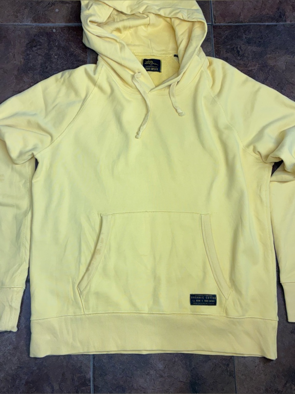 Todd Snyder Pale Yellow Pullover Hoodie